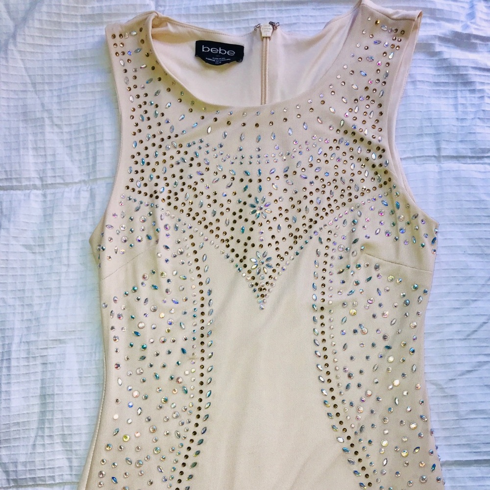 Bebe Rhinestone Party Dress - Picture 4 of 6